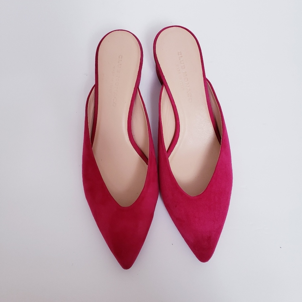 Club Monaco Suede Loalla Mules Size 40 - Picture 7 of 7